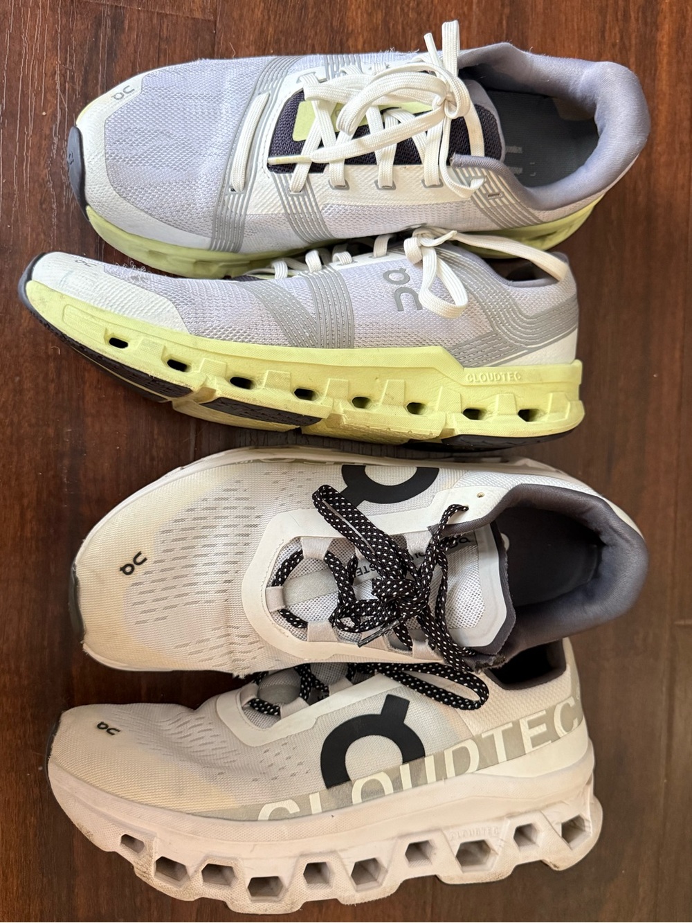 Women’s OnCloud Running shoes both size 9